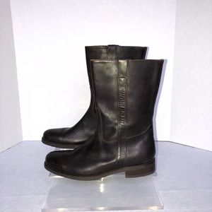 Mid calf J.Crew leather boots